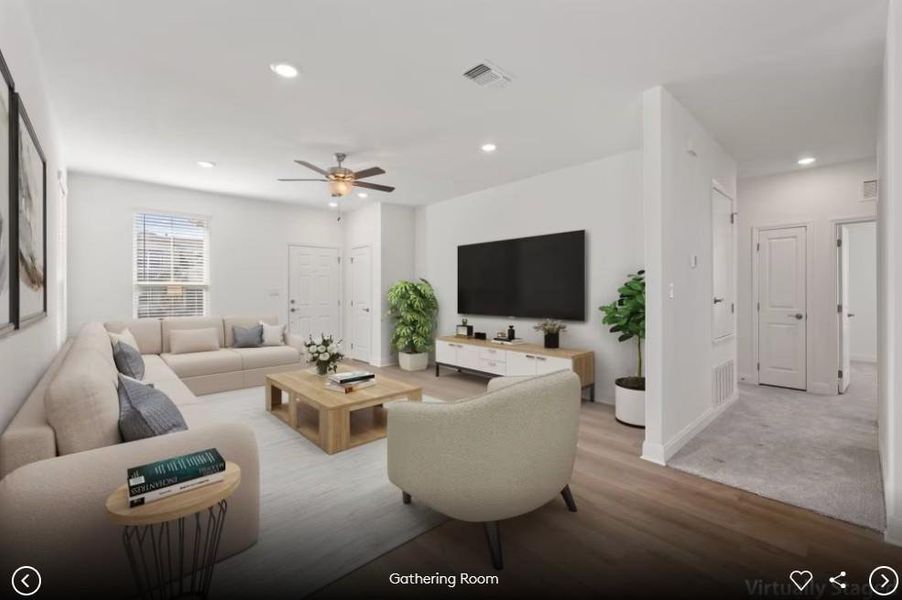 Photo of Pulte model home with same floor plan, not of actual home listed. Photo of Pulte model home with same floor plan, not of actual home listed.