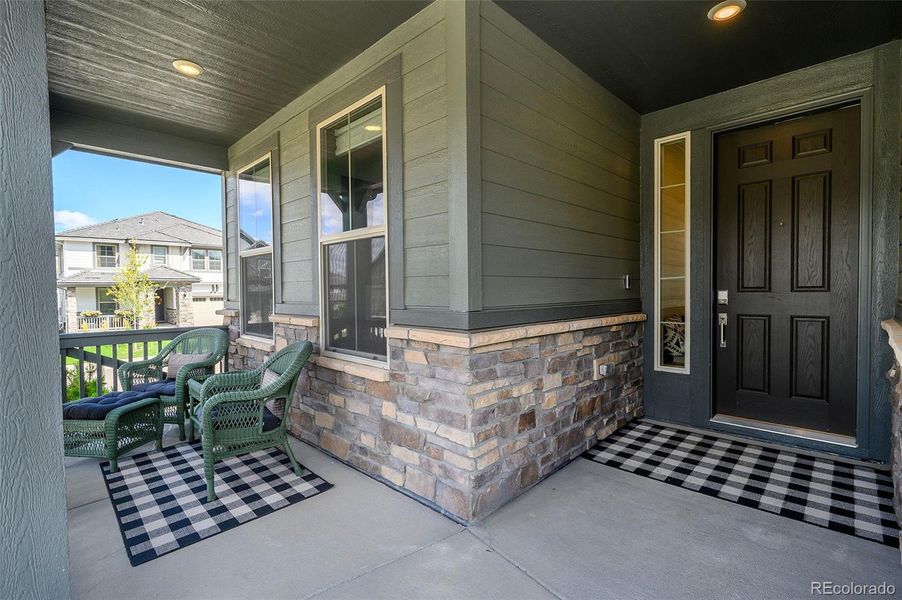 Exterior details and patio area of a home in , Morrison (Image 20).