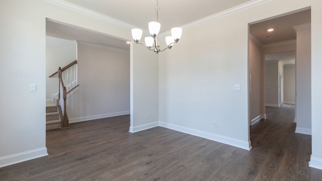 Spacious, unfurnished interior of a new home in The Manors at Winston Pointe, Clayton (Image 11).