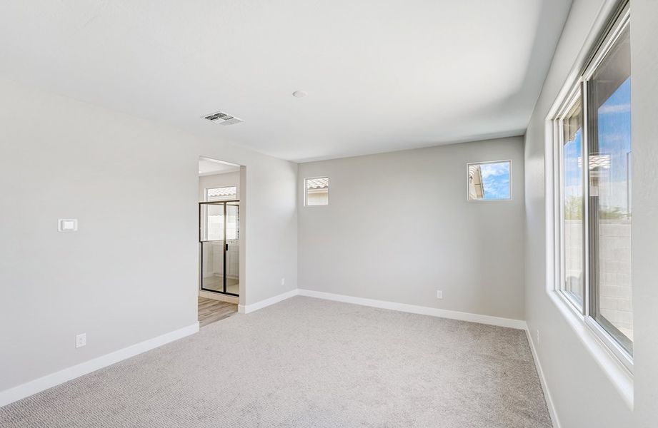 Representative unfurnished interior of a home built from the Castillo Series - Clover by Brightland Homes in Castillo at Anderson Parc, Buckeye (Image 24). Representative unfurnished interior of a home built from the Castillo Series - Clover by Brightland Homes in Castillo at Anderson Parc, Buckeye (Image 24).