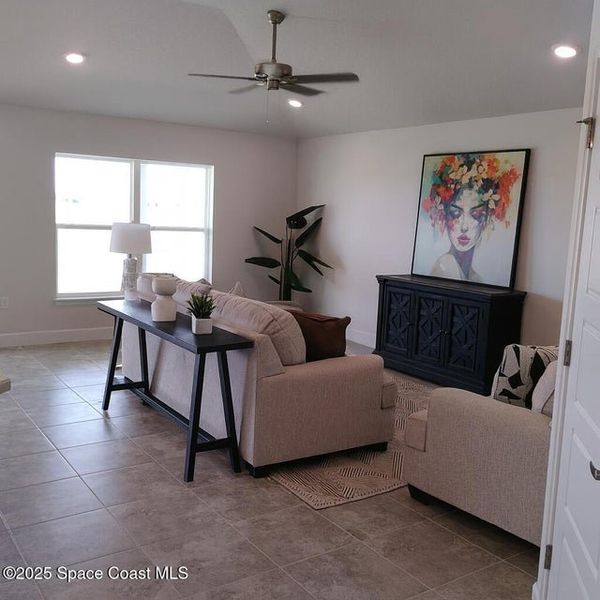 Furnished interior view inside a new home in Courtyard at Waterstone, Palm Bay (Image 8). Furnished interior view inside a new home in Courtyard at Waterstone, Palm Bay (Image 8).