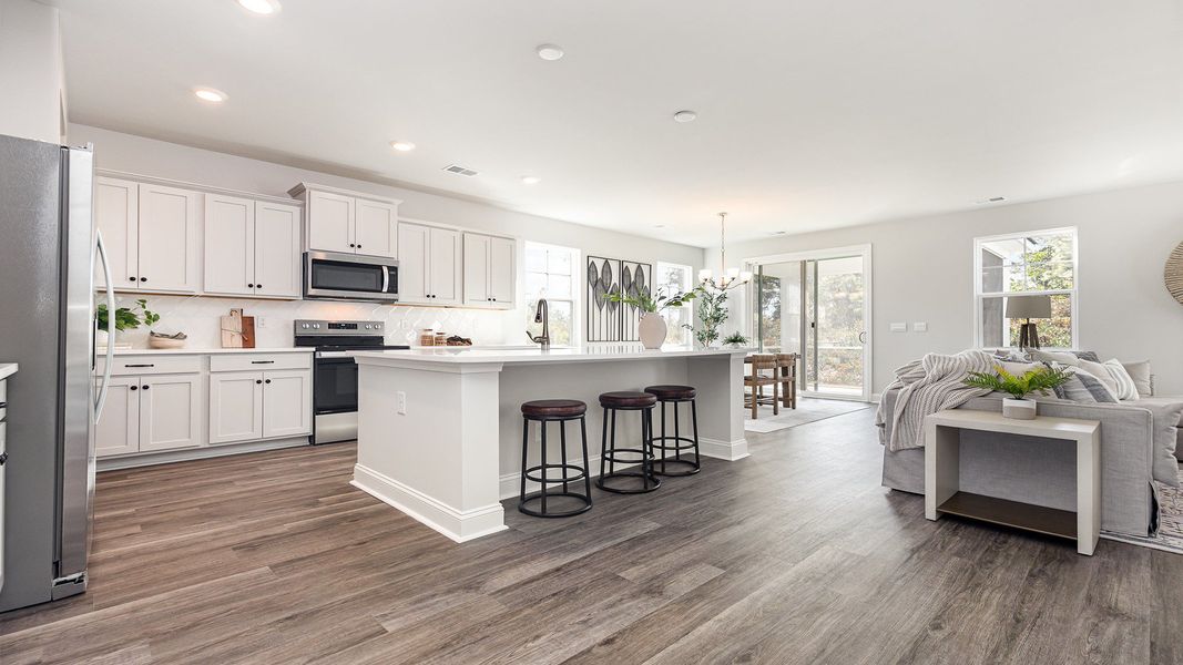 Representative furnished interior of a home built from the HARBOR OAK by D.R. Horton in Auberon Woods, Conway (Image 6).