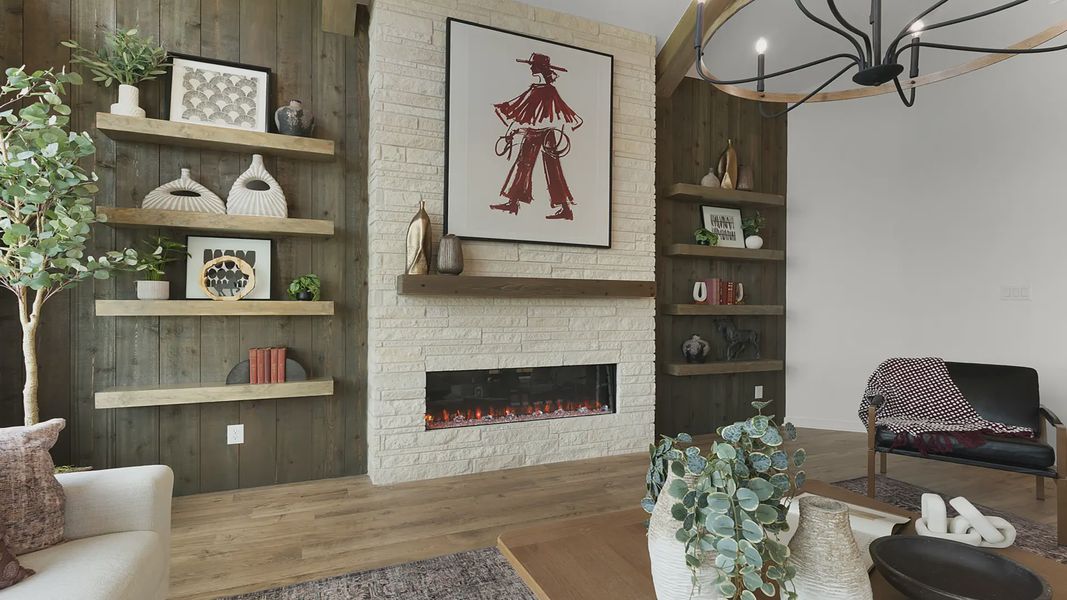 Representative furnished interior of a home built from the Madison by Chesmar Homes in Nolina, Georgetown (Image 16).