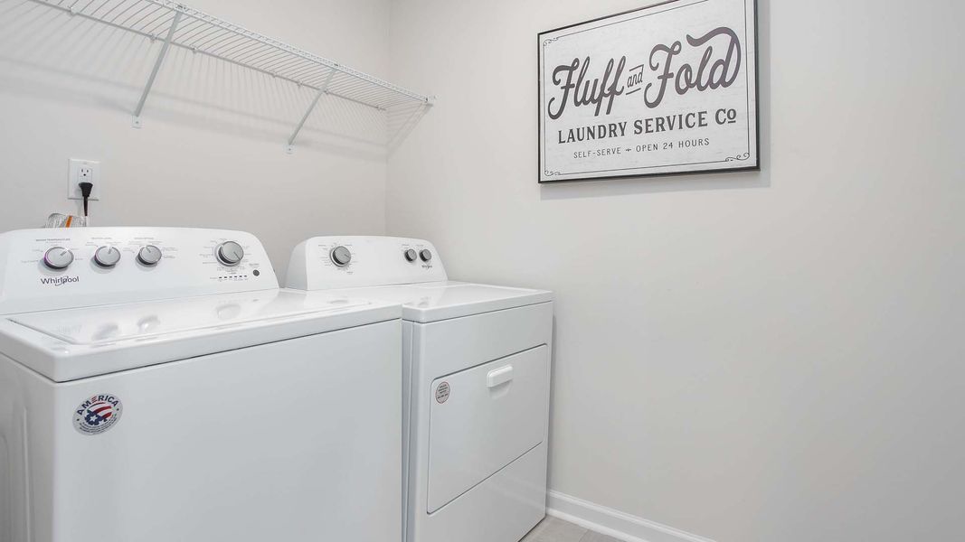 Representative furnished interior of a home built from the COLUMBIA by D.R. Horton in Collinswood, Aberdeen (Image 28).
