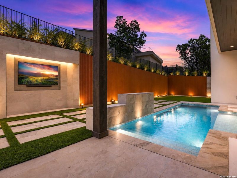 Exterior details and patio area of a home in , San Antonio (Image 35).