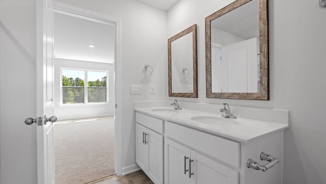 Furnished interior view inside a new home in Tyger Pines, Moore (Image 6).
