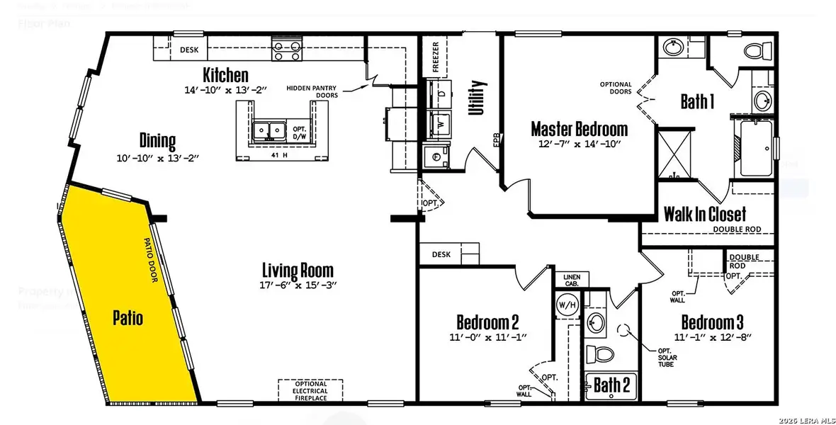 2D floor plan layout of this home in , Elmendorf, TX (Image 3).