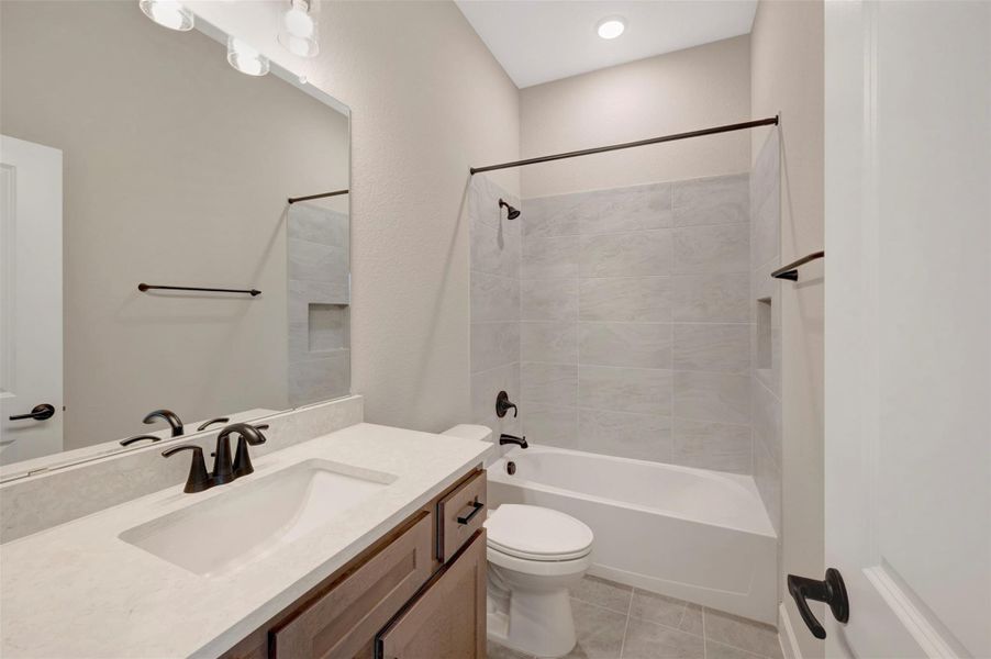 Furnished interior view inside a new home in COLTON - Reserve Collection, Todd Mission (Image 8).