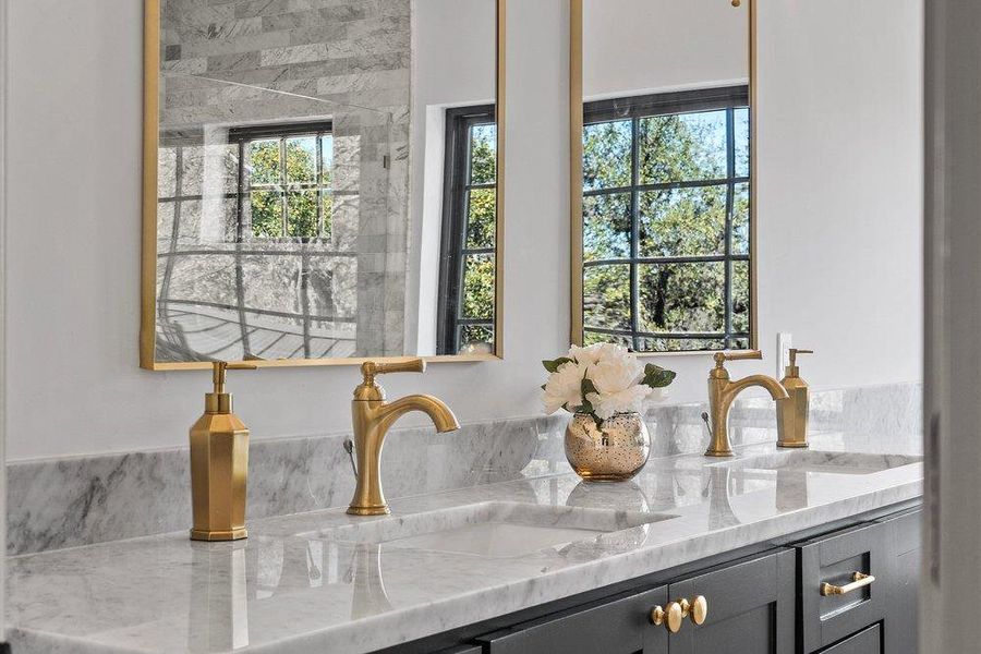 Detailed view of a sink