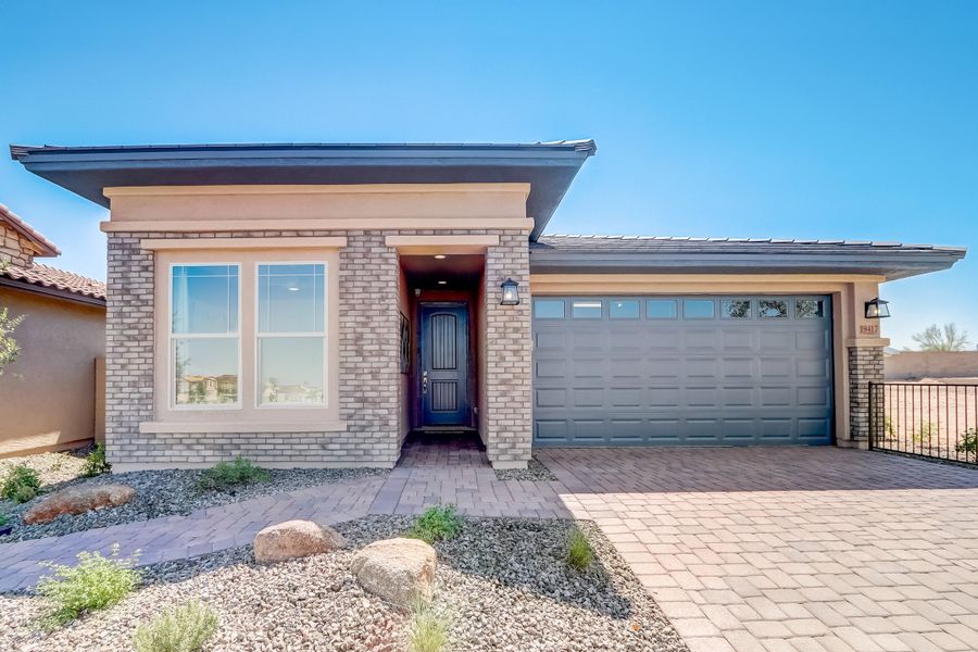 Representative exterior photo of a completed home built from the Castillo Series - Clover by Brightland Homes in Castillo at Anderson Parc, Buckeye, AZ (Image 27). Representative exterior photo of a completed home built from the Castillo Series - Clover by Brightland Homes in Castillo at Anderson Parc, Buckeye, AZ (Image 27).