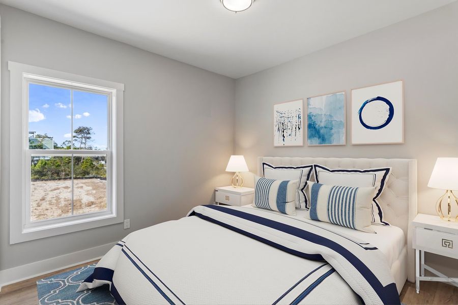 Representative furnished interior of a home built from the Marino by Brock Built in Nautilus Pointe, Inlet Beach (Image 31).