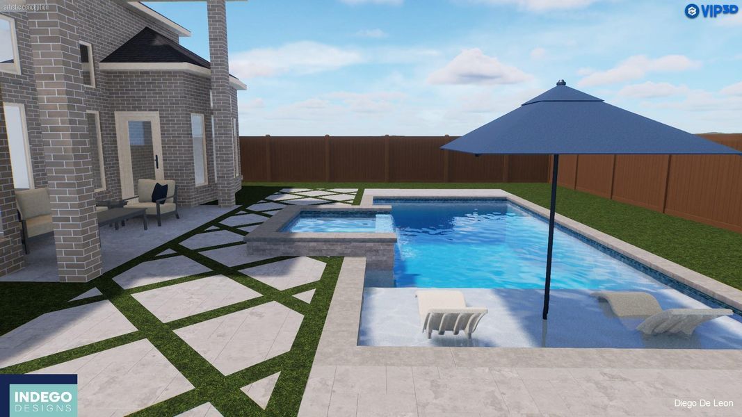 Pool Rendering by Indego Designs Pool Rendering by Indego Designs