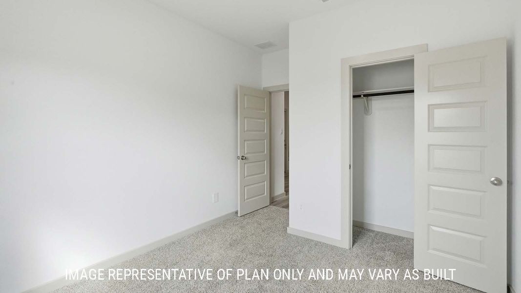 Representative unfurnished interior of a home built from the Mitchell by D.R. Horton in China Grove, China (Image 32).