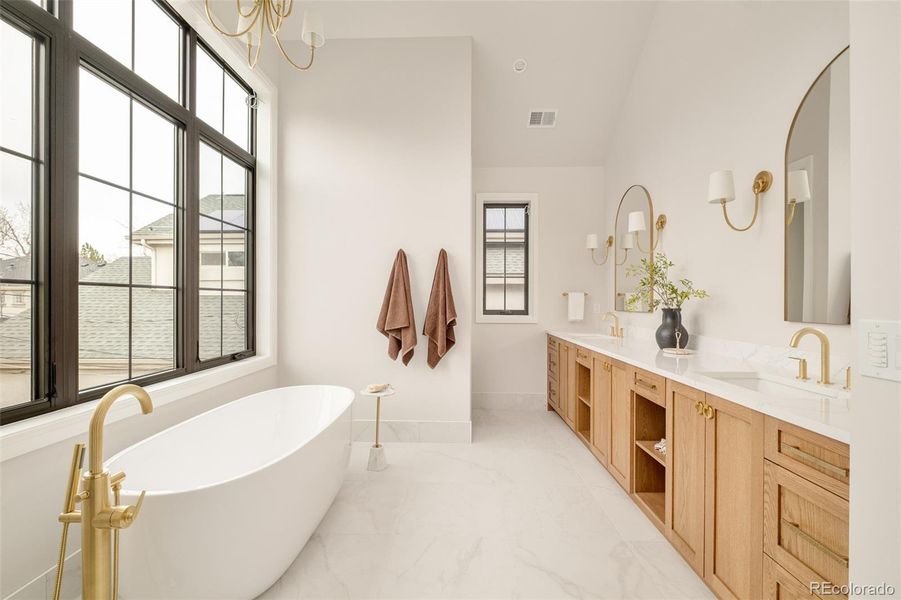 Furnished interior view inside a new home in , Denver (Image 34).