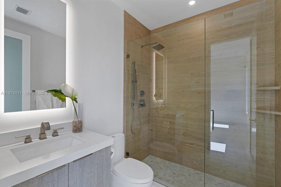 Furnished interior view inside a new home in , Miami Beach (Image 7).