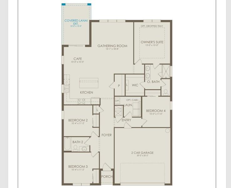2D floor plan layout of this home in Highpointe, Stuart, FL (Image 3). 2D floor plan layout of this home in Highpointe, Stuart, FL (Image 3).