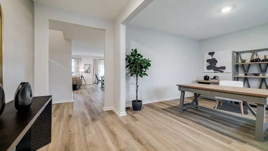 Furnished interior view inside a new home in The Lakes at North Glynn, Brunswick (Image 3).
