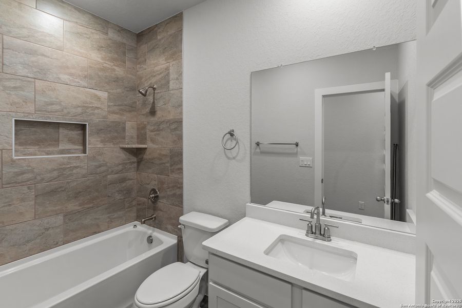 Furnished interior view inside a new home in August Fields, New Braunfels (Image 4).
