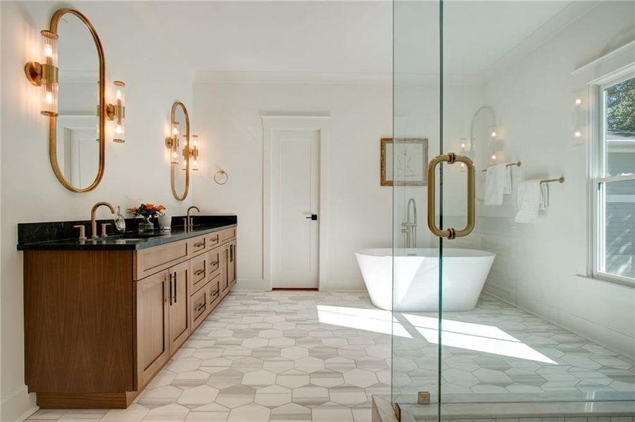 Furnished interior view inside a new home in , Atlanta (Image 13).