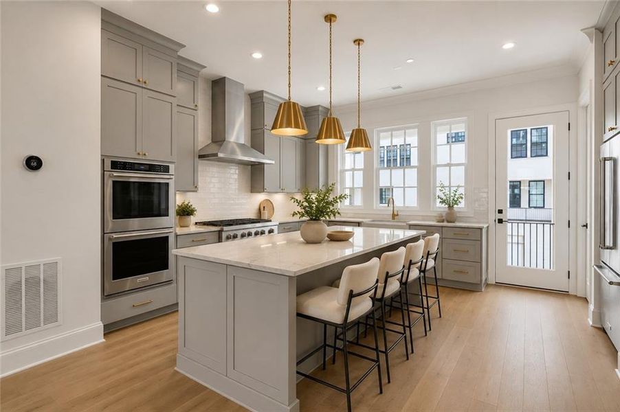 Furnished interior view inside a new home in , Alpharetta (Image 12).