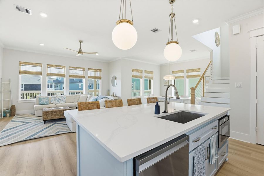 Furnished interior view inside a new home in , Galveston (Image 15).