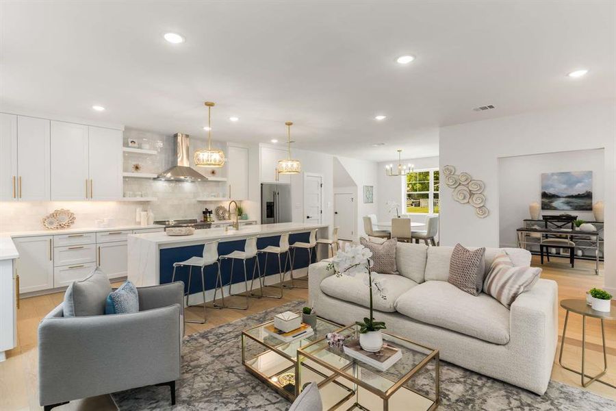 Furnished interior view inside a new home in , McKinney (Image 17).