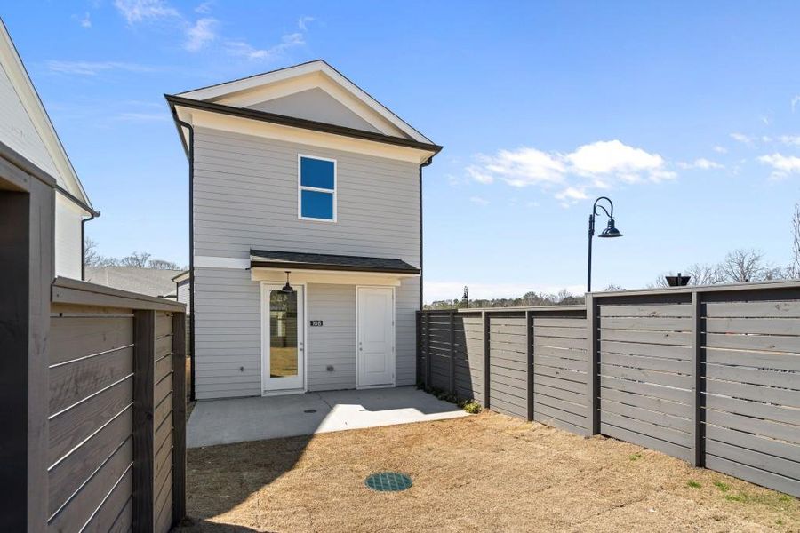 Exterior details and patio area of a home in Harmony, Auburn (Image 24).