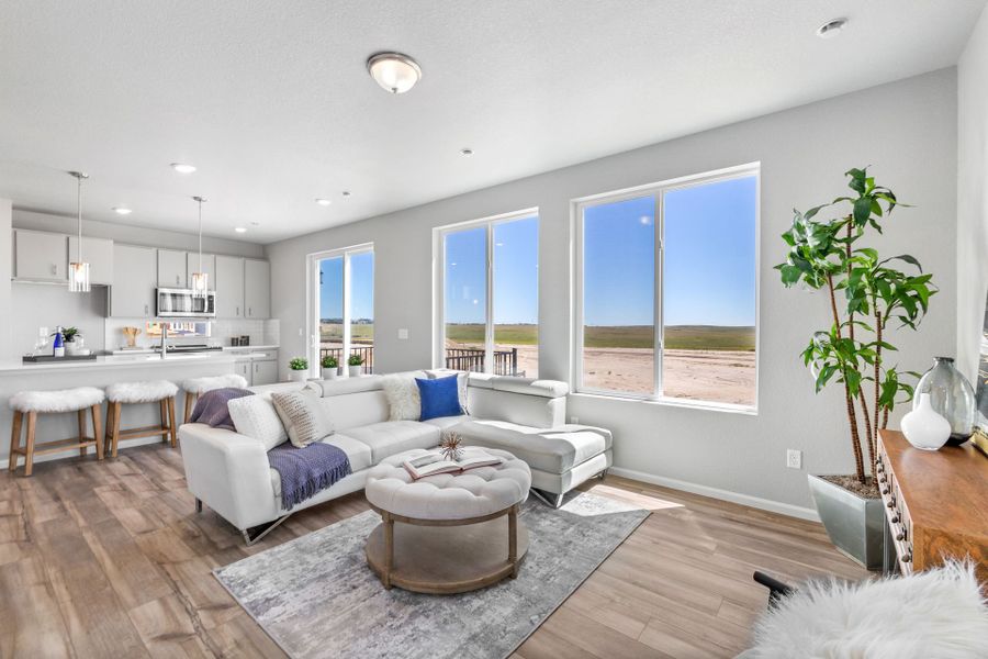 Furnished interior view inside a new home in Green Valley Ranch, Aurora (Image 8).