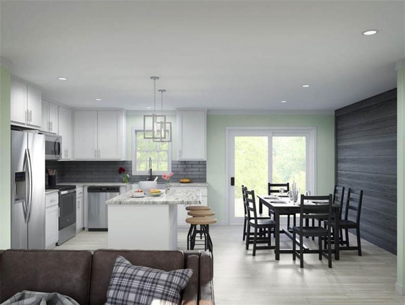 Furnished interior view inside a new home in , Ellijay (Image 3). Furnished interior view inside a new home in , Ellijay (Image 3).