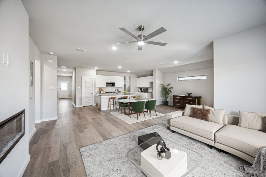 Open Floorplan in the Heisman home plan by Trophy Signature Homes – REPRESENTATIVE PHOTO