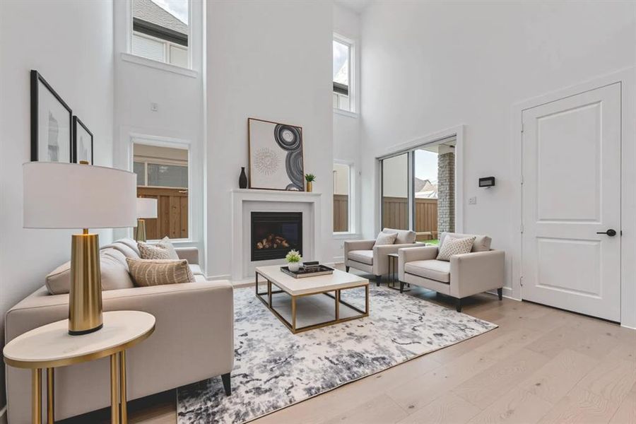 Furnished interior view inside a new home in Fields - 40' Lots, Frisco (Image 14). Furnished interior view inside a new home in Fields - 40' Lots, Frisco (Image 14).