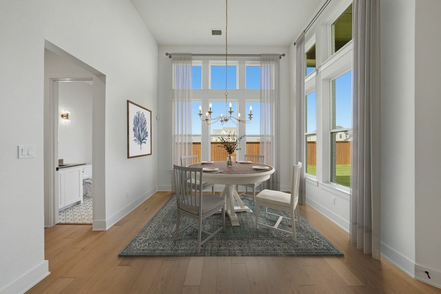 Furnished interior view inside a new home in Park Place - 80' Lots, Prosper (Image 28).
