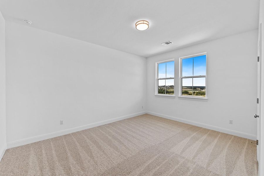 Spacious, unfurnished interior of a new home in Lariat - 80', Liberty Hill (Image 26). Spacious, unfurnished interior of a new home in Lariat - 80', Liberty Hill (Image 26).