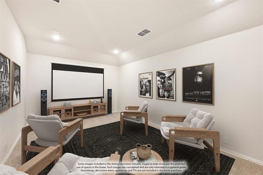 Furnished interior view inside a new home in Hayes Crossing, Midlothian (Image 28).