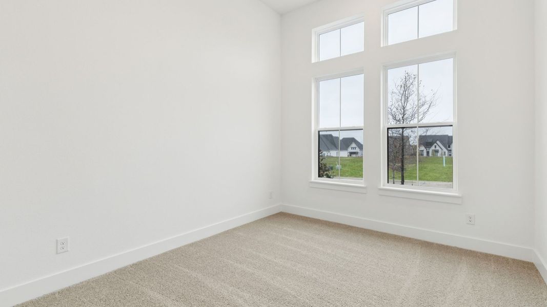 Representative unfurnished interior of a home built from the Reese by Southgate Homes in Windsong Ranch 71' Series, Prosper (Image 17). Representative unfurnished interior of a home built from the Reese by Southgate Homes in Windsong Ranch 71' Series, Prosper (Image 17).