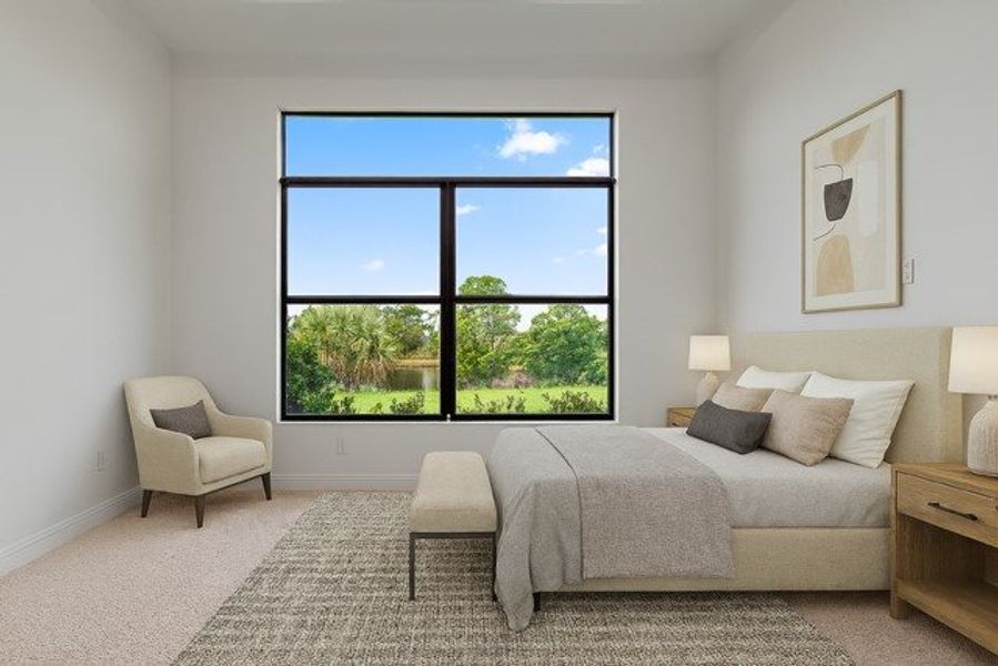 Furnished interior view inside a new home in Rivella, Port St. Lucie (Image 11).