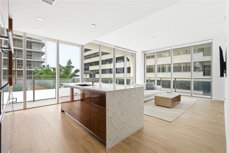 Furnished interior view inside a new home in , Miami (Image 12).
