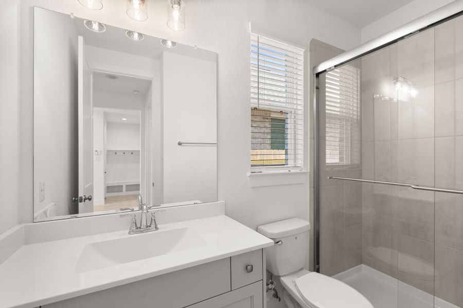 Furnished interior view inside a new home in Elyson, Katy (Image 9).