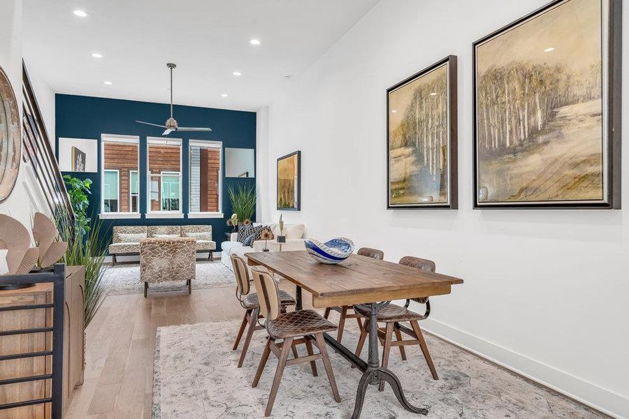 Furnished interior view inside a new home in Bluebonnet Lofts, Austin (Image 23).