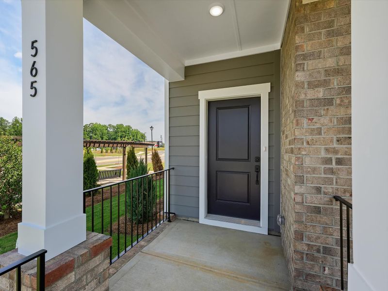 Exterior details and patio area of a home in Hardy Pond Townhomes, Rock Hill (Image 3). Exterior details and patio area of a home in Hardy Pond Townhomes, Rock Hill (Image 3).