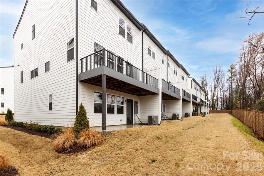 Two Outdoor Living Spaces