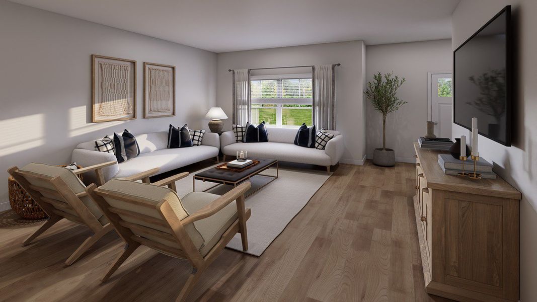 Furnished interior view inside a new home in The Crossing at St. James, Summerville (Image 5).