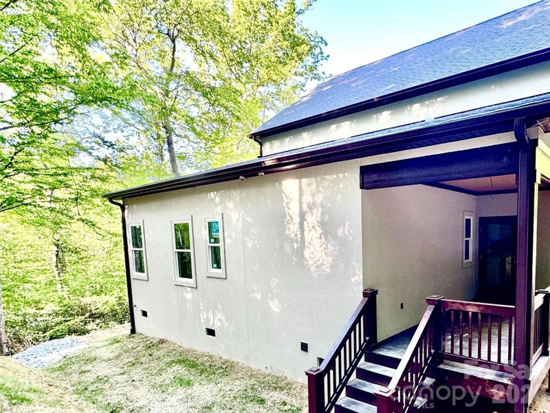 Exterior details and patio area of a home in , Hendersonville (Image 3).