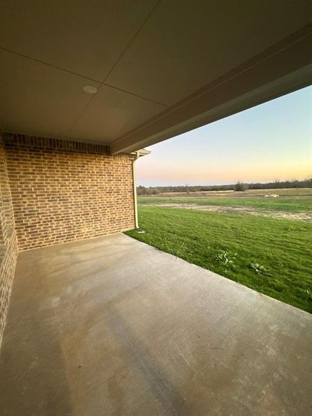 Exterior details and patio area of a home in Fannin Ranch, Leonard (Image 2). Exterior details and patio area of a home in Fannin Ranch, Leonard (Image 2).