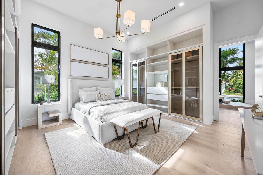 Furnished interior view inside a new home in , Boca Raton (Image 56).