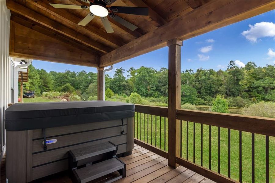 Exterior details and patio area of a home in , Ranger (Image 28).