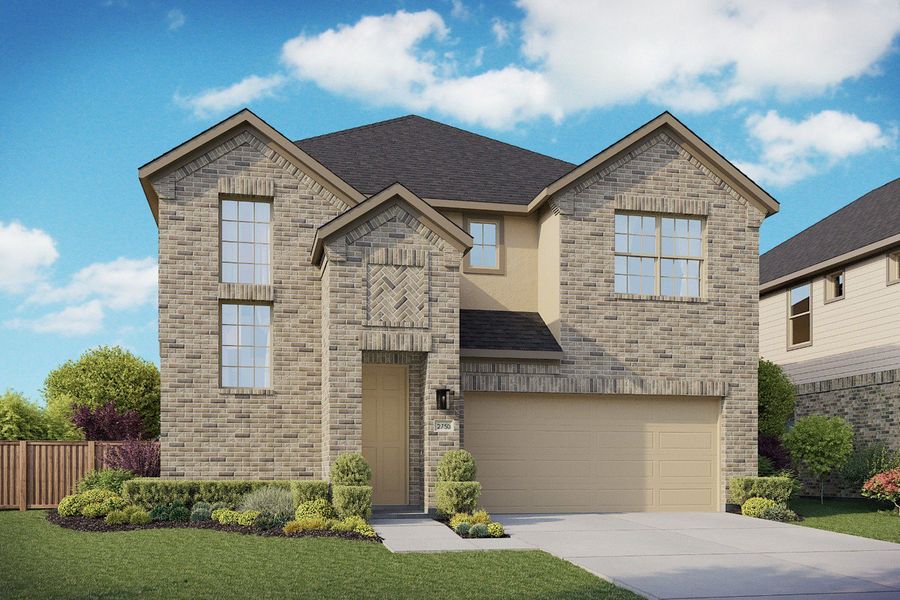 2D floor plan layout of this home in Clear Creek, New Braunfels, TX (Image 3).