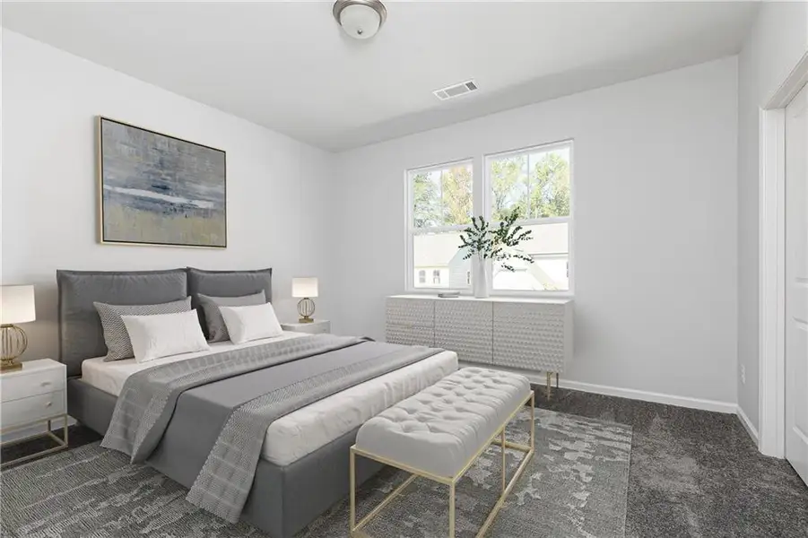 Furnished interior view inside a new home in The Beacon at Old Peachtree Single Family Homes, Lawrenceville (Image 4).