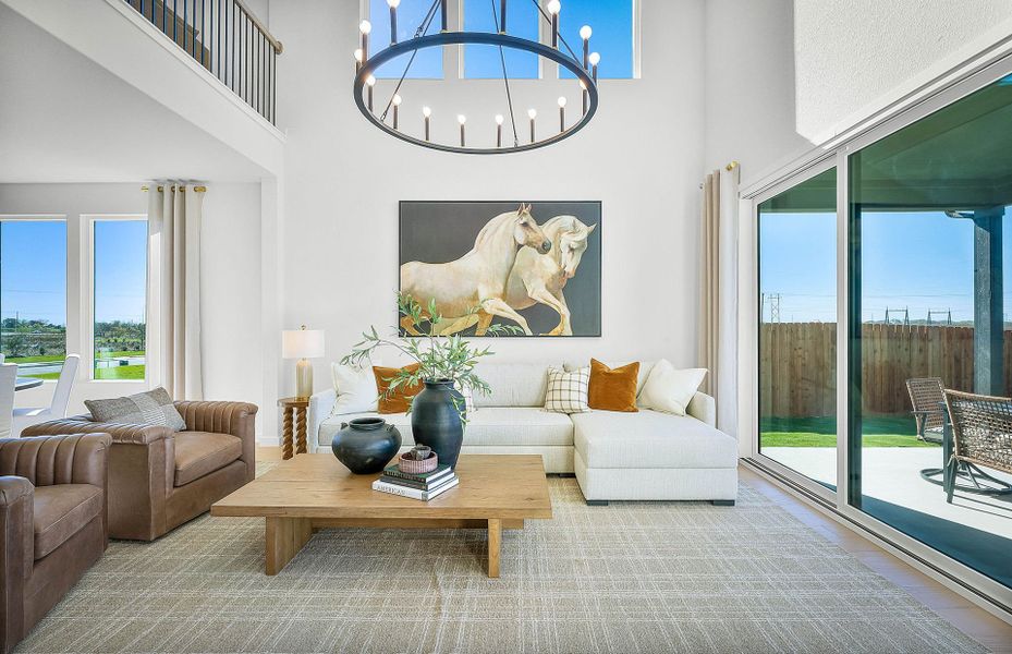 Representative furnished interior of a home built from the Sanford by Pulte Homes in Kuempel Farms, Pflugerville (Image 40).