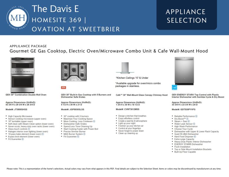 Sample of building materials used in homes in Ovation at Sweetbrier, Durham (Image 6).